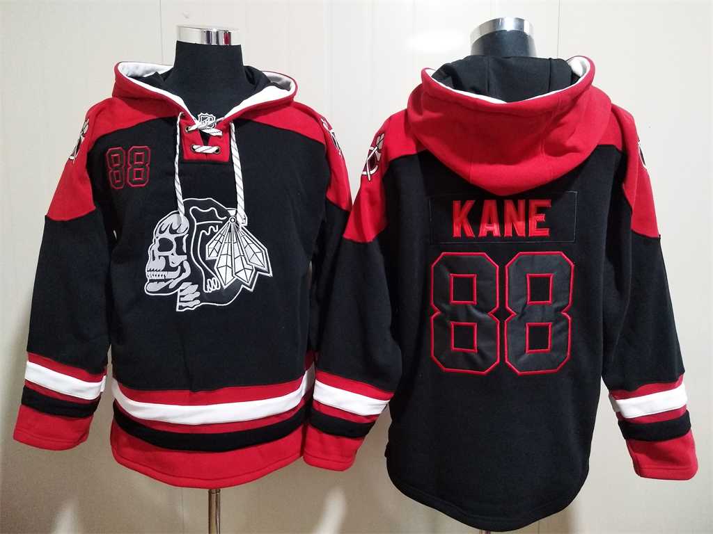 Blackhawks 88 Patrick Kane Black Skull All Stitched Pullover Hoodie,We sell and wholesale Blackhawks 88 Patrick Kane Black Skull All Stitched Pullover Hoodie on line form chian!
